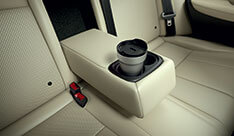 REAR ARMREST WITH CUP HOLDERS